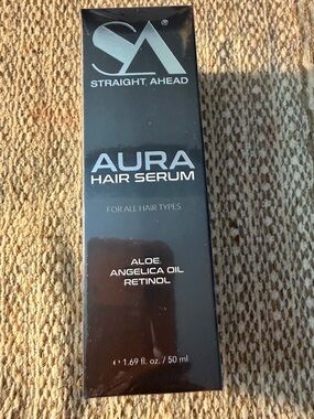 Aura Hair Serum - Black and Silver Packaging